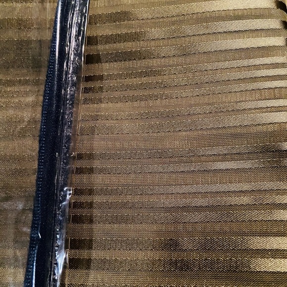 American Living Grantley Sheer Stripe Tassel Rod Pocket Valances Lot of 2. - Picture 4 of 4